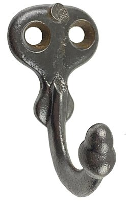 Antique Cast Iron Wall Mount Hook - Circa 1890