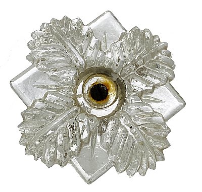 Antique Art Deco Pressed Glass Curtain Tieback - Circa 1920