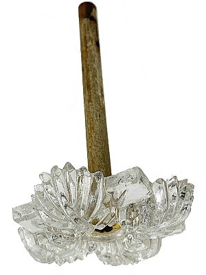 Antique Art Deco Pressed Glass Curtain Tieback - Circa 1920