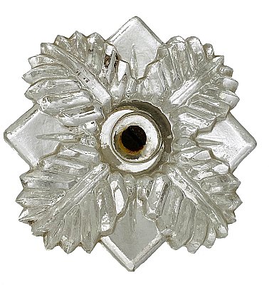 Antique Art Deco Pressed Glass Curtain Tieback - Circa 1920