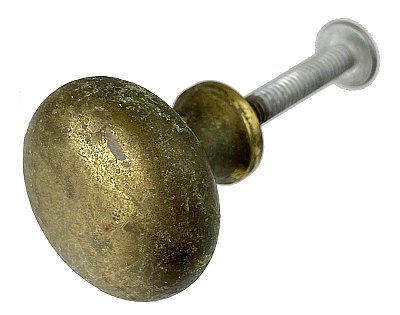 Antique Brass Cabinet Knob - Circa 1930