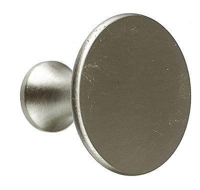 Antique Brushed Nickel Cabinet Knob - Circa 1940