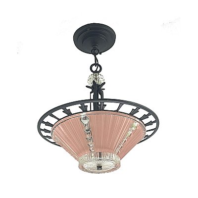 Antique Ceiling Light Fixture - Circa 1930