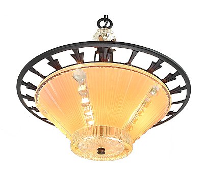 Antique Ceiling Light Fixture - Circa 1930
