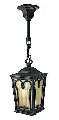 Antique Exterior Lantern Ceiling Light Fixture - Circa 1920