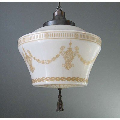 Antique Decorated Commercial Pendant Fixture
