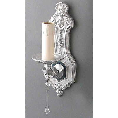 Antique Polychromed Single Sconce