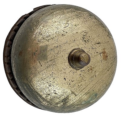 Antique Bronze Mechanical Door Bell - Circa 1878