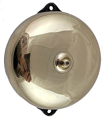 Antique Large Bronze and Iron Mechanical Door Bell - Circa 1875