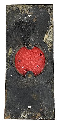 Antique Cast Bronze Aesthetic Movement Doorbell by Manhattan Electrical Supply Co.- Circa 1905