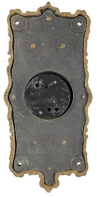 Antique Cast Bronze Electric Doorbell in "Verdun" Design by Reading Hardware Co. - Circa 1899