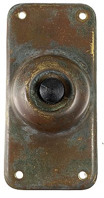 Antique Wrought Bronze Doorbell in "Concord" Design by Reading Hardware Co. - Circa 1897