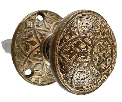 Antique Cast Bronze Door Bell Pull by Hopkins & Dickinson - Circa 1879