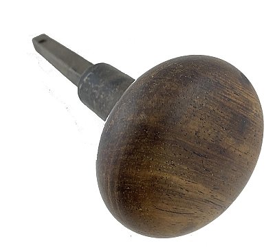 Antique Mahogany Wooden Door Bell Pull - Circa 1880