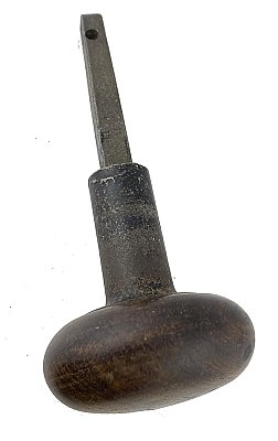 Antique Mahogany Wooden Door Bell Pull - Circa 1880