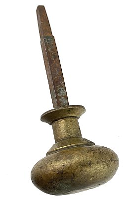 Antique Cast Bronze Door Bell Turn or Pull - Circa 1900