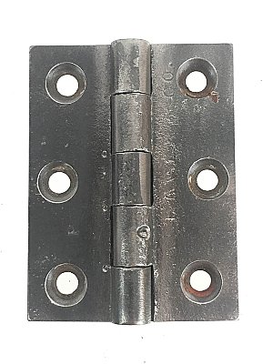 Antique 2-1/4" x 3" Cast Iron Butt Hinge - Circa 1850