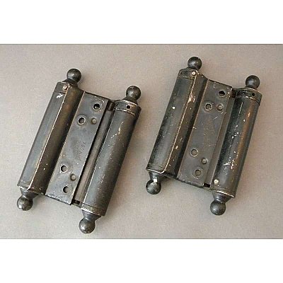 Antique Pair of Bommer Double Acting Spring Hinges