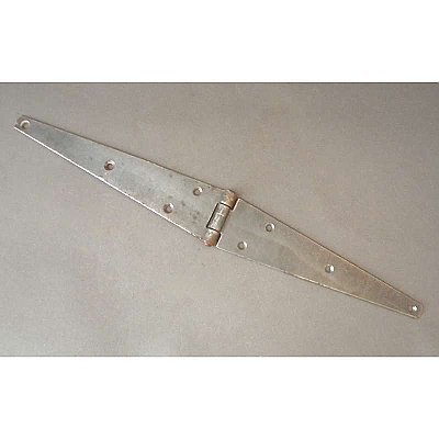 Antique Slender Steel Strap Hinge 16" x 2"