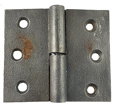 Antique 3" x 3-1/2" Cast Iron Right Hand Lift-Off Butt Hinge - Circa 1870