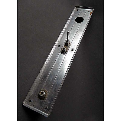 Antique Art Deco Chrome Entry Door Thumblatch Pull