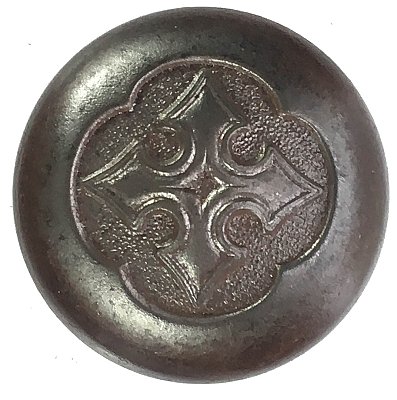 Antique Wrought Steel Door Knob Pair in "St. Johns" Design by P. & F. Corbin - Circa 1932