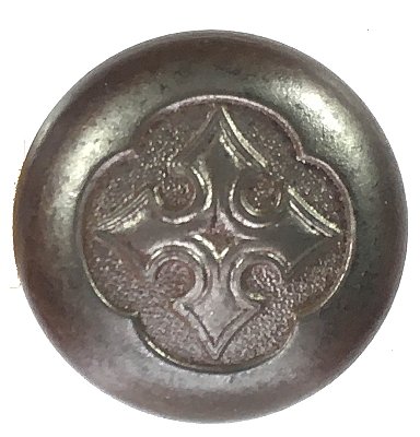 Antique Wrought Steel Door Knob Pair in "St. Johns" Design by P. & F. Corbin - Circa 1932