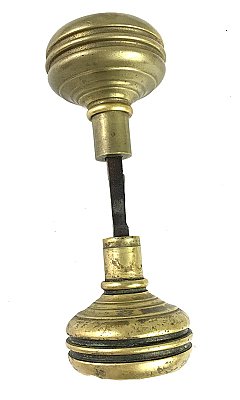 Antique Pair of Cast Brass "Belfort" Pattern by Reading Hardware Co. Door Knobs - Circa 1899