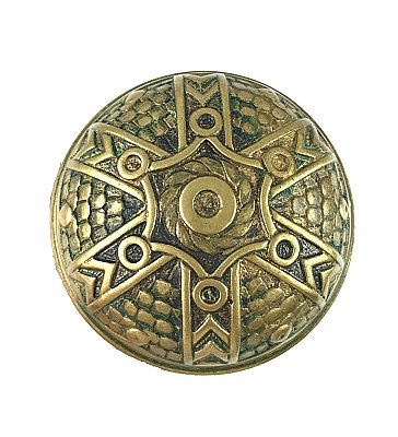 Antique Pair of Cast Bronze Door Knobs by Norwalk Lock Co. - Circa 1890
