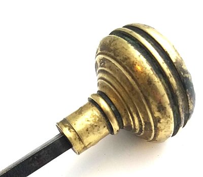 Antique Pair of Cast Brass "Belfort" Pattern by Reading Hardware Co. Door Knobs - Circa 1899