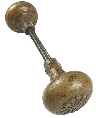 Antique Pair of Cast Bronze "Putnam" Design Door Knobs by P. & F. Corbin - Circa 1895