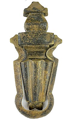 Antique Arts & Crafts "Wickham" Brass Door Knocker by Janusch Mfg. - Circa 1925