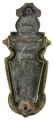 Antique Arts & Crafts "Wickham" Brass Door Knocker by Janusch Mfg. - Circa 1925