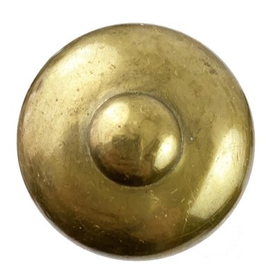 Antique Wrought Brass French Curve Petite Door Knob Pair by P. & F. Corbin - Circa 1930