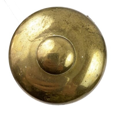 Antique Wrought Brass French Curve Petite Door Knob Pair by P. & F. Corbin - Circa 1930