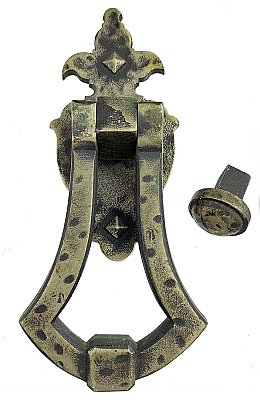Antique Cast Iron Colonial Revival "Varden" Design Doorknocker by P. & F. Corbin - Circa 1930