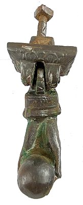 Antique Cast Iron Lady's Hand Doorknocker - Circa 1870