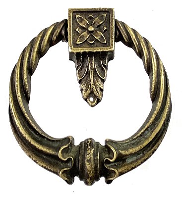 Antique Cast Bronze Ring Doorknocker - Circa 1930