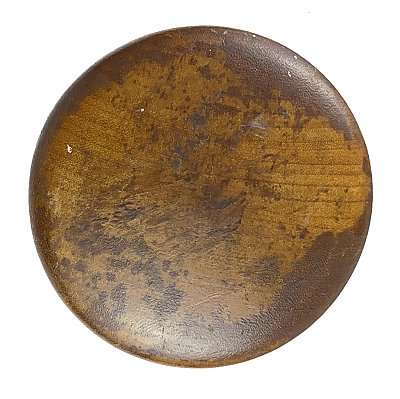 Antique Oak Wood Box or Drum Shape Door Knob Pair - Circa 1900