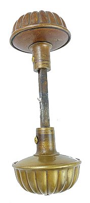 Antique Cast Bronze "Fluted" Design Door Knob Pair - Circa 1910
