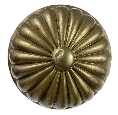 Antique Cast Bronze "Fluted" Design Door Knob Pair - Circa 1910