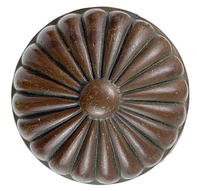 Antique Cast Bronze "Fluted" Design Door Knob Pair - Circa 1910