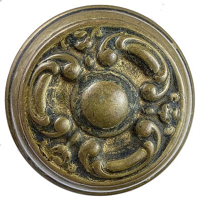 Antique Wrought Bronze "Haven" Design Door Knob Pair by Sargent & Co. - Circa 1910