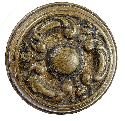 Antique Wrought Bronze "Haven" Design Door Knob Pair by Sargent & Co. - Circa 1910