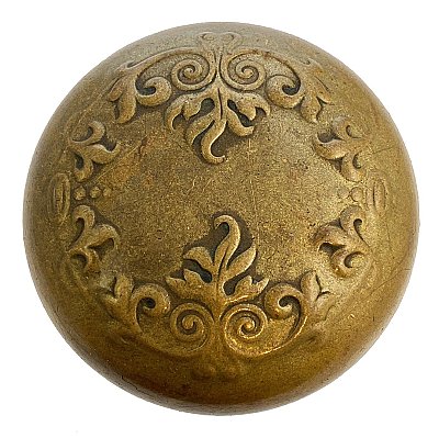 Antique Cast Bronze Entry Door Knob in "Vittoria" Design by P. & F. Corbin - Circa 1895
