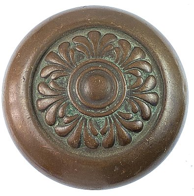 Antique Wrought Bronze Door Knob in "Dunkirk" Design by Sargent & Co. - Circa 1901
