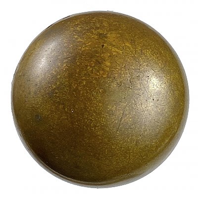 Antique Cast Bronze Plain Ball Door Knob Pair by P. & F. Corbin - Circa 1905