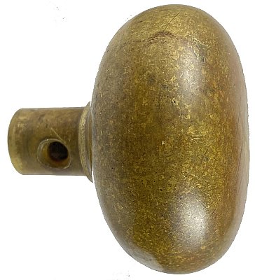 Antique Large Cast Bronze Door Knob - 3/8" Spindle - Circa 1910