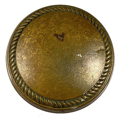 Antique Cast Bronze Door Knob in "Rope" Design by P. & F. Corbin - Circa 1895