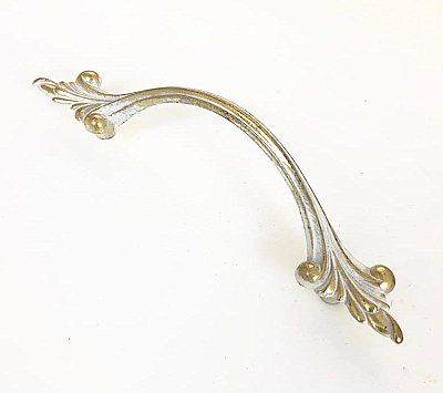 Vintage French Provincial Brass Plated Drawer Pull